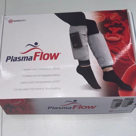 Plasma Flow Mobile Limb Compression Device Blood Pressure - Picture 1 of 6